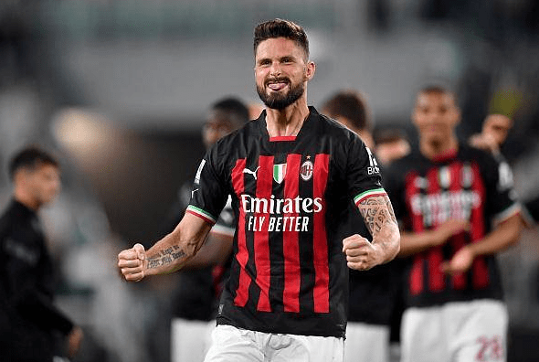 尤文图斯击败AC米兰，升至意甲榜首